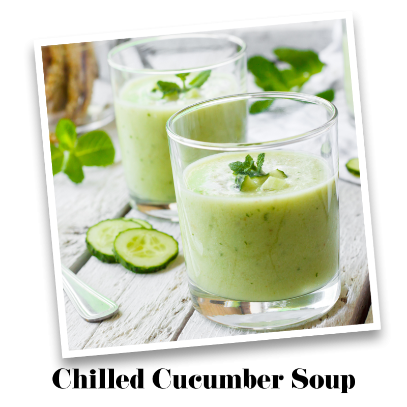 Chilled Cucumber Soup | Garlic & Basil Sea Salt