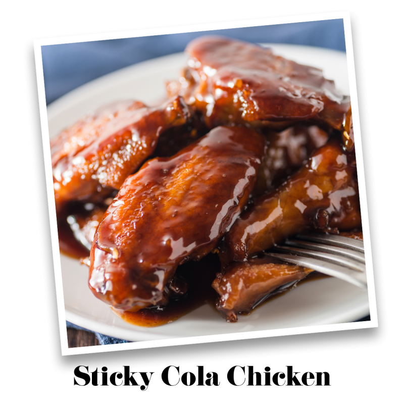 Sticky Cola Chickenwings | Sticky Fingers Flakes Smoked & Spicy