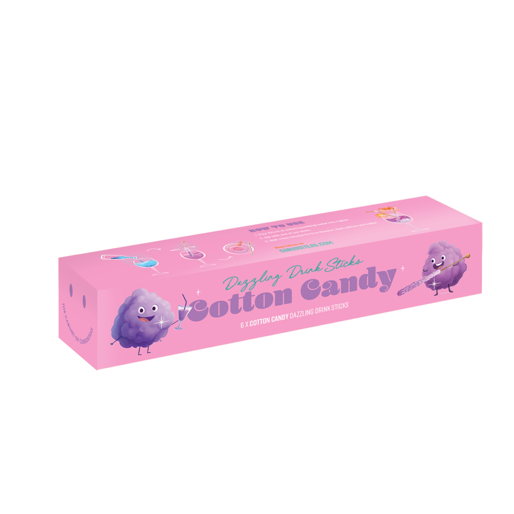 Cotton Candy Magical Drink Sticks (6 sticks in one box) -