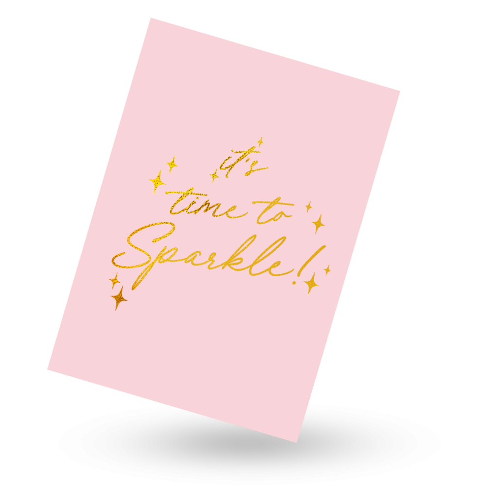 Persoonlijk kaartje: Time to Sparkle!